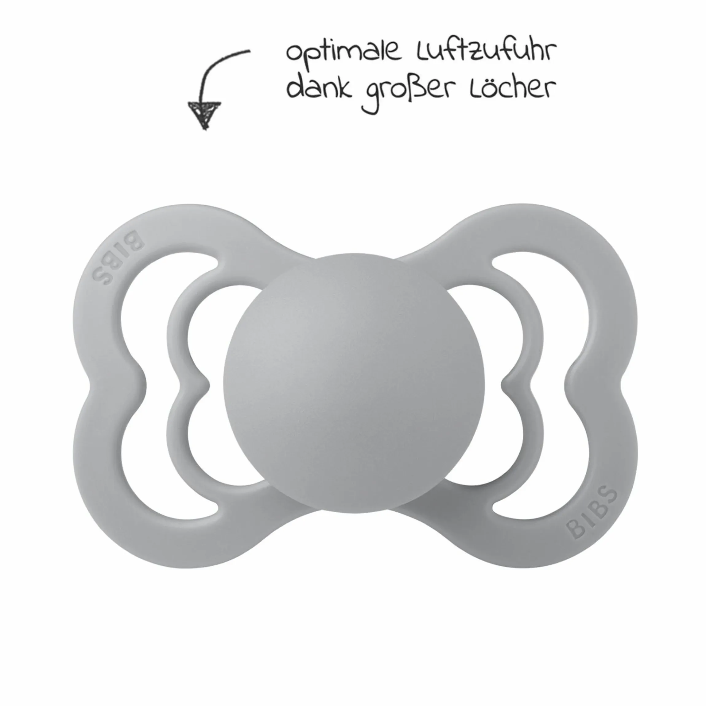Schnuller 2er Pack Supreme - Silikon - Cloud / Steel Blue - Gr. 0-6 M
