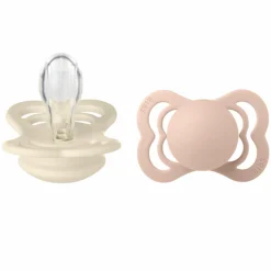 Schnuller 2er Pack Supreme - Silikon - Ivory / Blush - Gr. 0-6 M