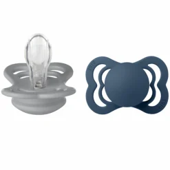 Schnuller 2er Pack Supreme - Silikon - Cloud / Steel Blue - Gr. 6-36 M