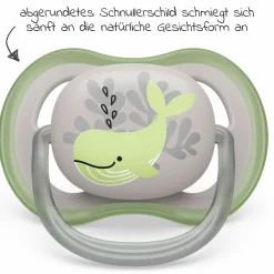 Schnuller 2er Pack Ultra Air 6-18 M - Schildkröte / Wal