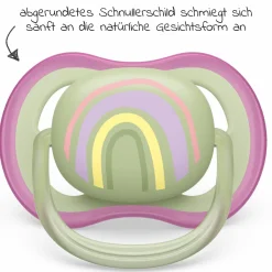 Schnuller 2er Pack Ultra Air 0-6 M - Sonne / Regenbogen - Lila