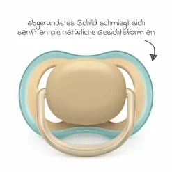 Schnuller 2er Pack Ultra Air 0-6 M - Beige / Grau