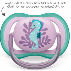 Schnuller 2er Pack Ultra Air 6-18 M - Kugelfisch / Seepferdchen