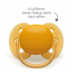 Schnuller 2er Pack Ultra Soft 6-18 M - Petrol / Senfgelb