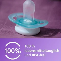 Schnuller 2er Pack Ultra Start - Silikon Newborn 0-2 M - Grün & Blau