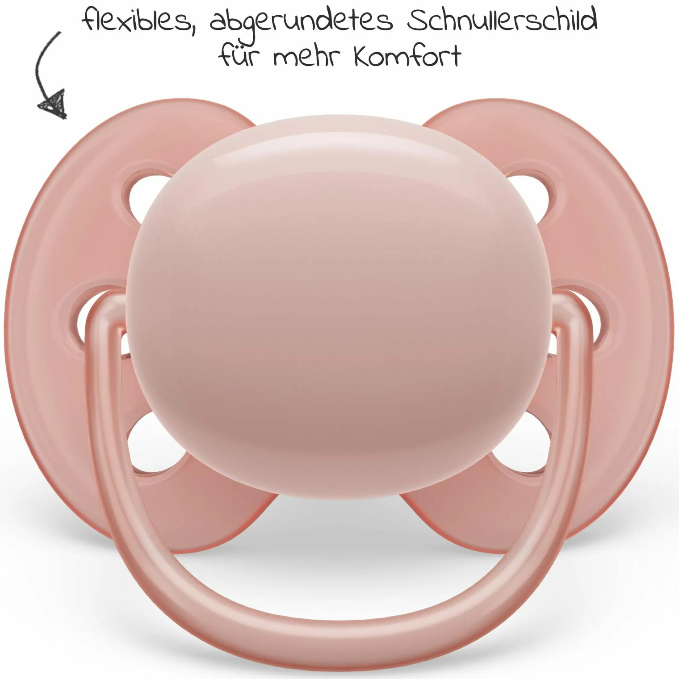 Schnuller 2er Pack Ultra Soft 0-6 M - Rosa / Lila