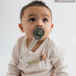 Schnullerband Pacifier Braid - Blush / Ivory