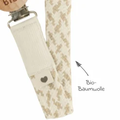 Schnullerband Pacifier Braid - Ivory / Vanilla