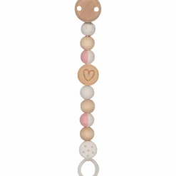 Schnullerkette - Herzchen - Rosa