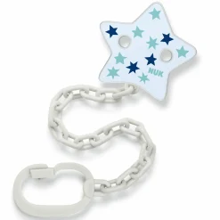 Schnullerkette für Schnuller mit Greifring - Stern - Blau
