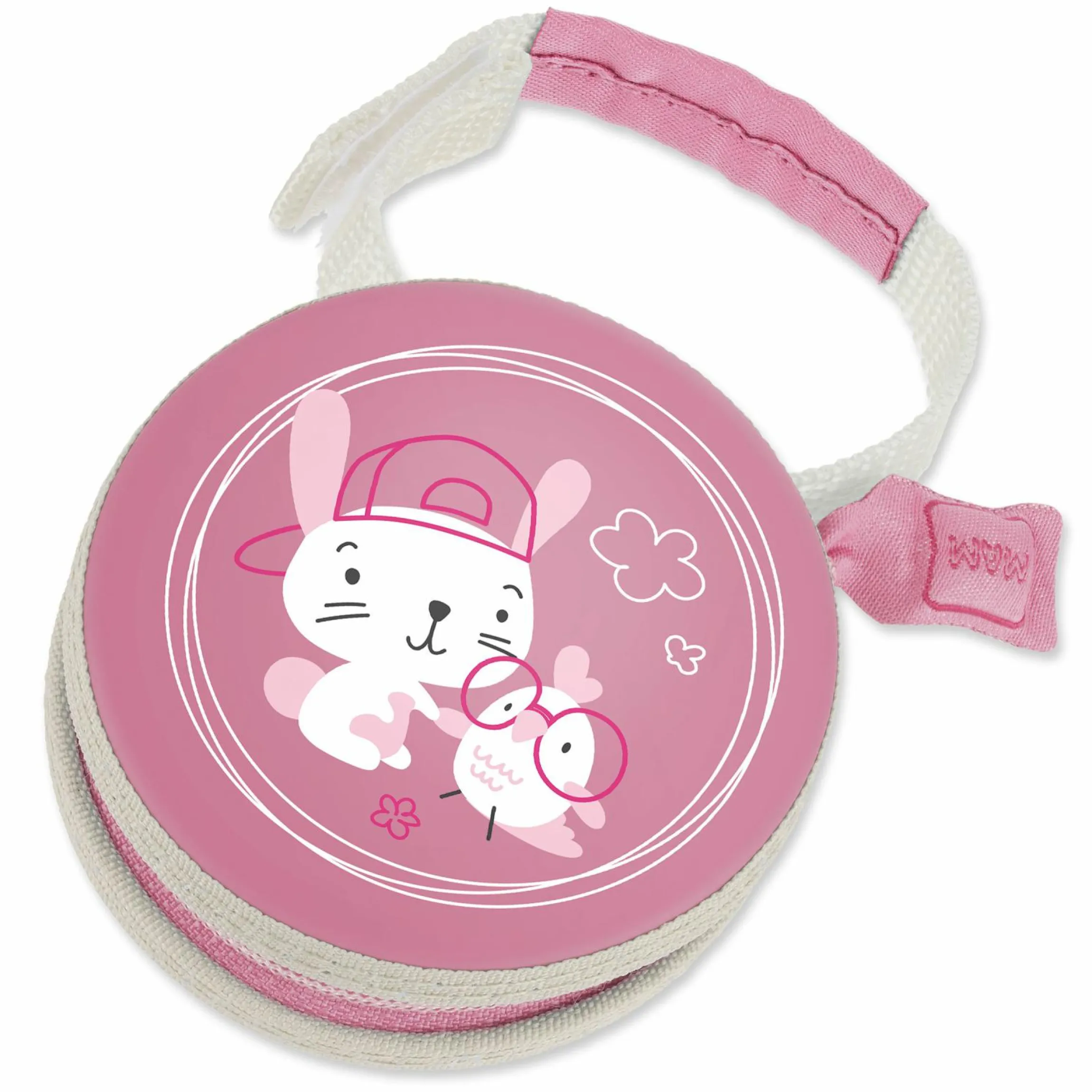 Schnullertasche - Hase - Rosa