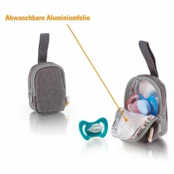 Schnullertasche Deluxe - Grau