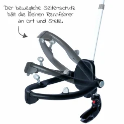 Schubstange Premium mit Rückenlehne & Schutzbügel - für Bobby Car - Schwarz
