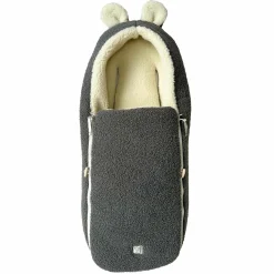 Schurwolle-Fußsack Hukky für Babyschalen & Babywannen - Grey