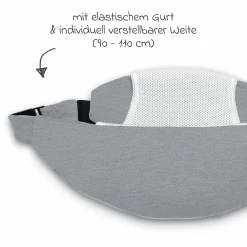 Schwangerschafts- & Kaiserschnittgürtel Belly Protect - Melange Mittegrau