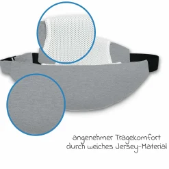 Schwangerschafts- & Kaiserschnittgürtel Belly Protect - Melange Mittegrau