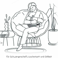 Schwangerschafts- & Kaiserschnittgürtel Belly Protect - Melange Mittegrau