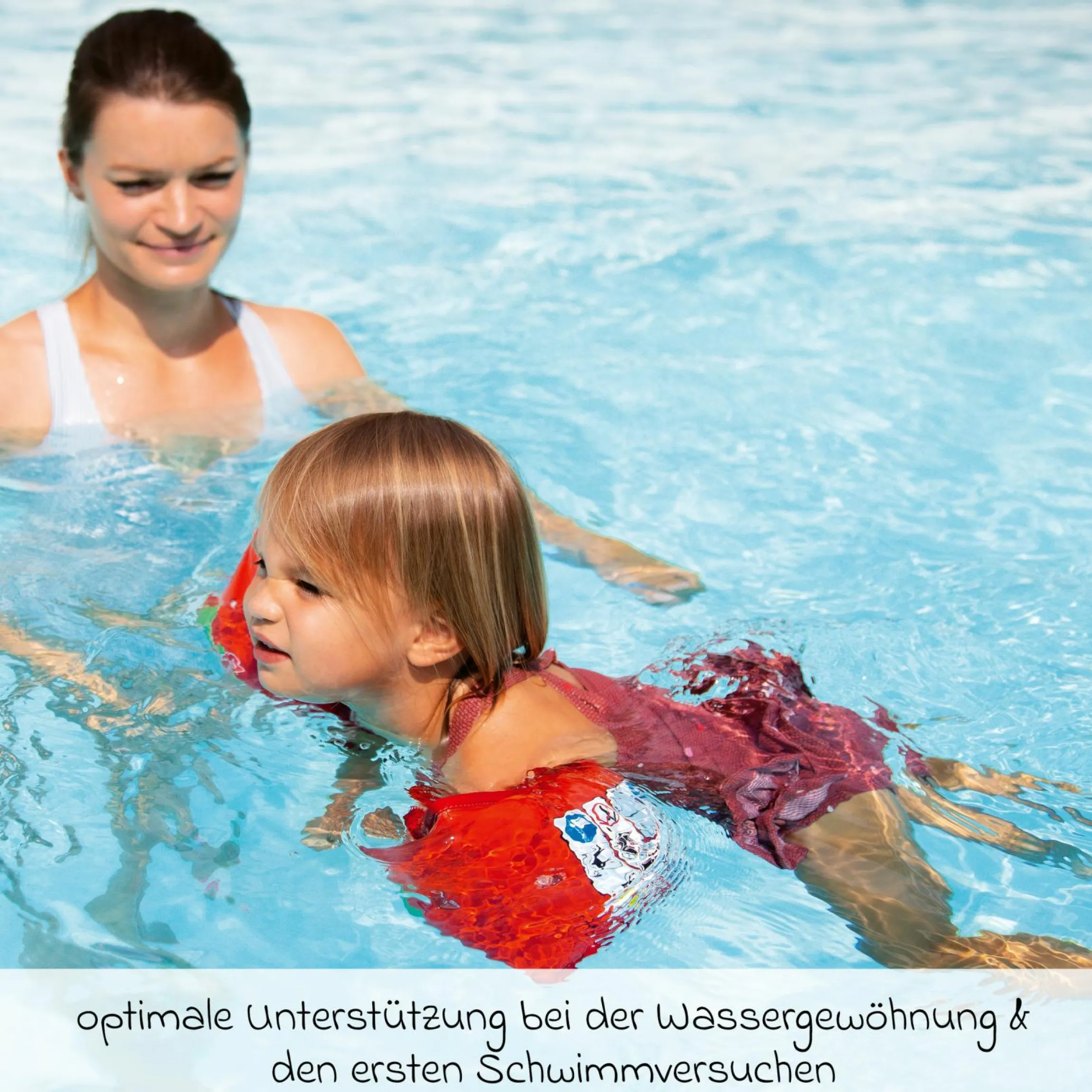 Schwimmflügel myswimbuddy von 1 Jahr - 6 Jahre (11 kg - 30 kg) - Rot - Kollektion 2024