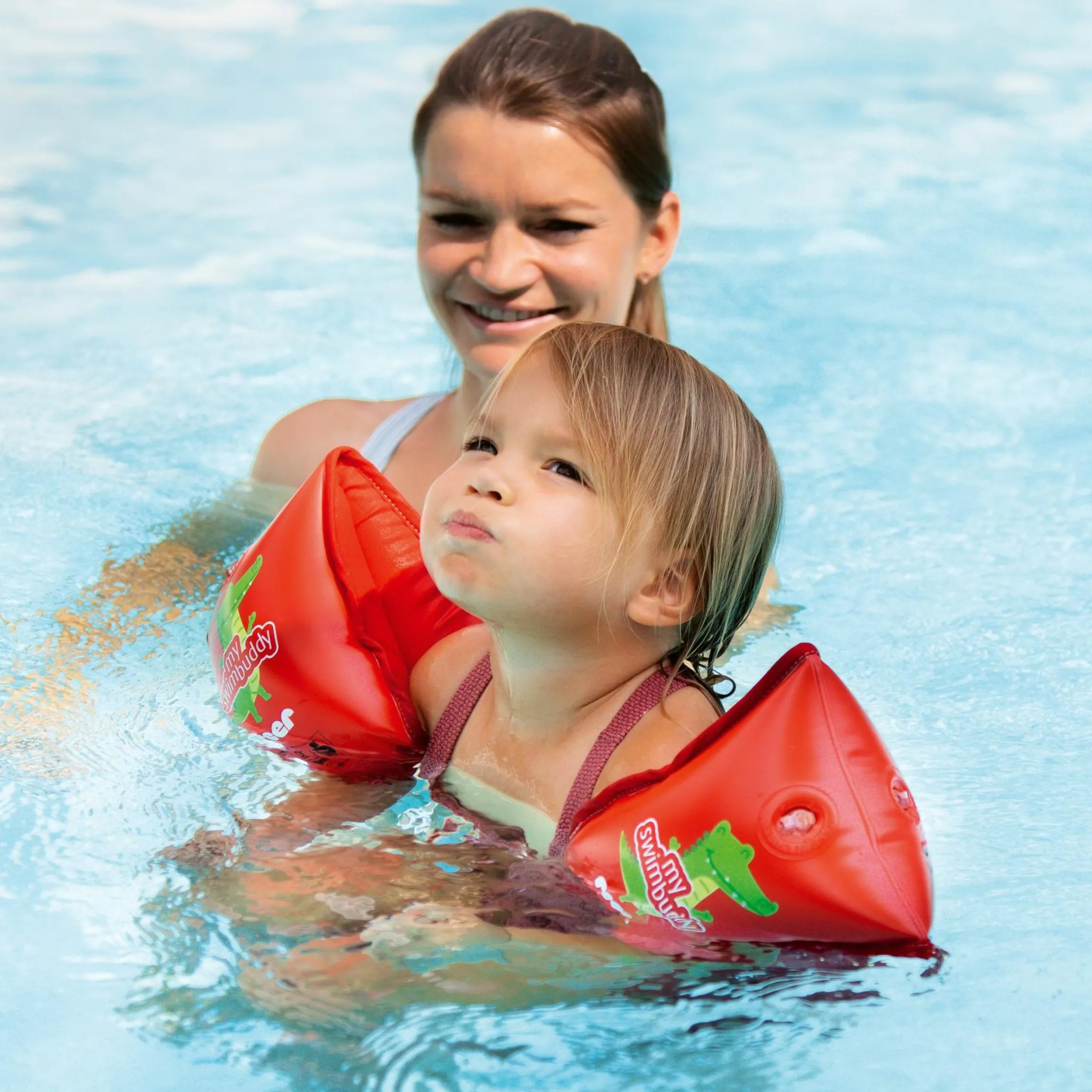 Schwimmflügel myswimbuddy von 1 Jahr - 6 Jahre (11 kg - 30 kg) - Rot - Kollektion 2024