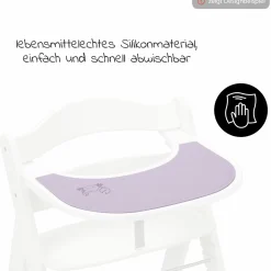 Silikon Auflage für Alpha Essbrett (rutschhemmend und abwischbar) - Highchair Tray Mat - Crab Lavender