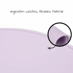 Silikon Auflage für Alpha Essbrett (rutschhemmend und abwischbar) - Highchair Tray Mat - Crab Lavender
