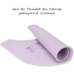 Silikon Auflage für Alpha Essbrett (rutschhemmend und abwischbar) - Highchair Tray Mat - Crab Lavender