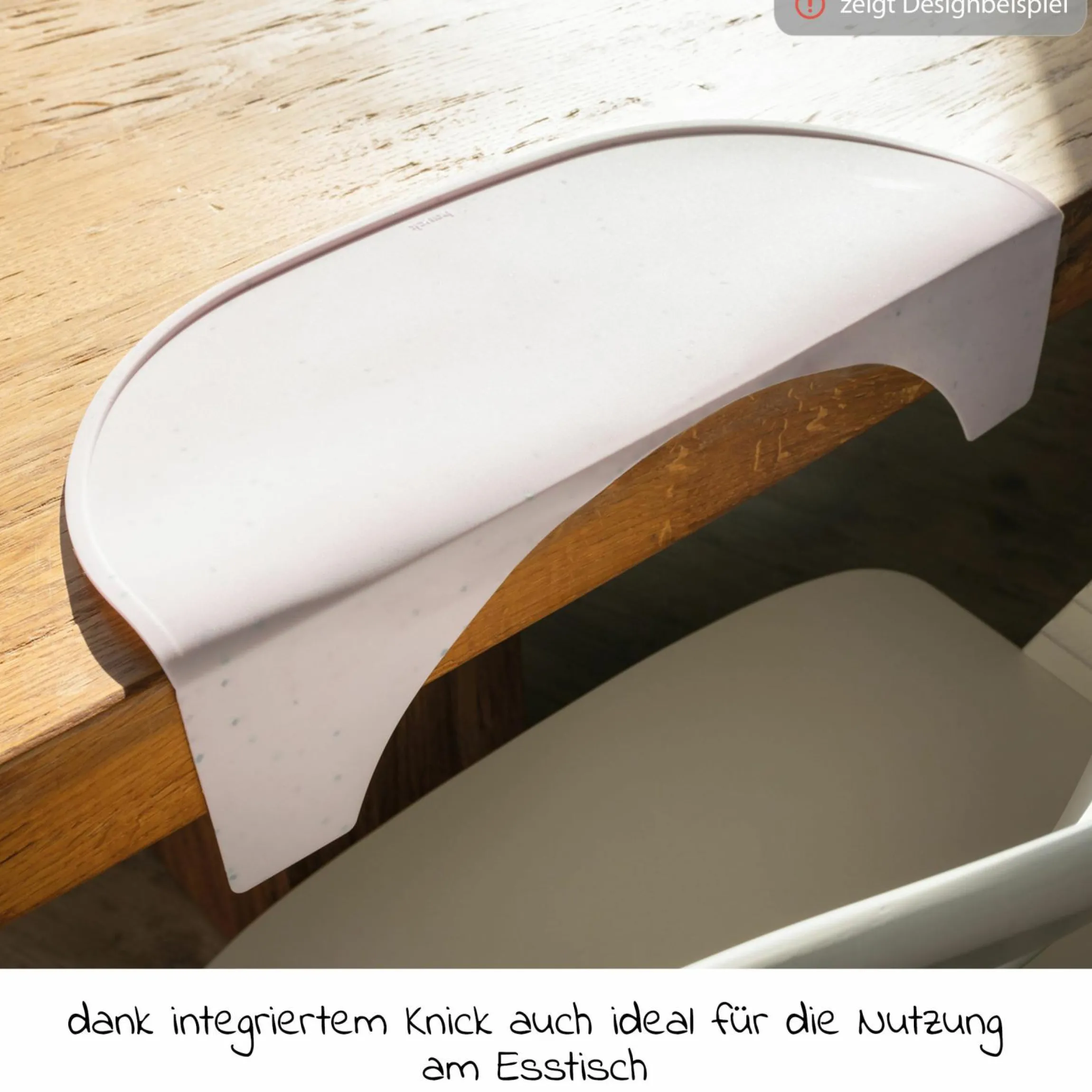 Silikon Auflage für Alpha Essbrett (rutschhemmend und abwischbar) - Highchair Tray Mat - Beige Speckle