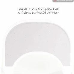 Silikon Auflage für Alpha Essbrett (rutschhemmend und abwischbar) - Highchair Tray Mat - Beige Speckle