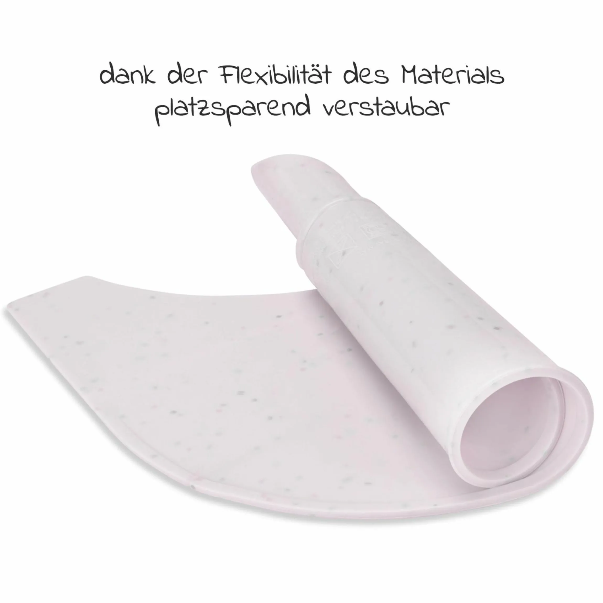 Silikon Auflage für Alpha Essbrett (rutschhemmend und abwischbar) - Highchair Tray Mat - Beige Speckle