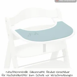 Silikon Auflage für Alpha Essbrett (rutschhemmend und abwischbar) - Highchair Tray Mat - Mint Fox