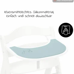 Silikon Auflage für Alpha Essbrett (rutschhemmend und abwischbar) - Highchair Tray Mat - Mint Fox