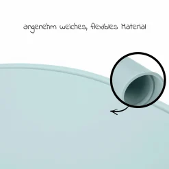 Silikon Auflage für Alpha Essbrett (rutschhemmend und abwischbar) - Highchair Tray Mat - Mint Fox