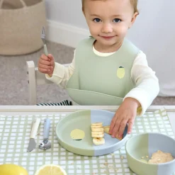 Silikon Trennschalen Set Section Dish Set - Happy Fruits - Lemon