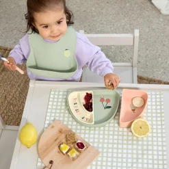 Silikon Trennschalen Set Section Dish Set - Happy Fruits - Cherry