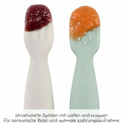 Silikon-Esslernlöffel 2er Pack - Salbeigrün