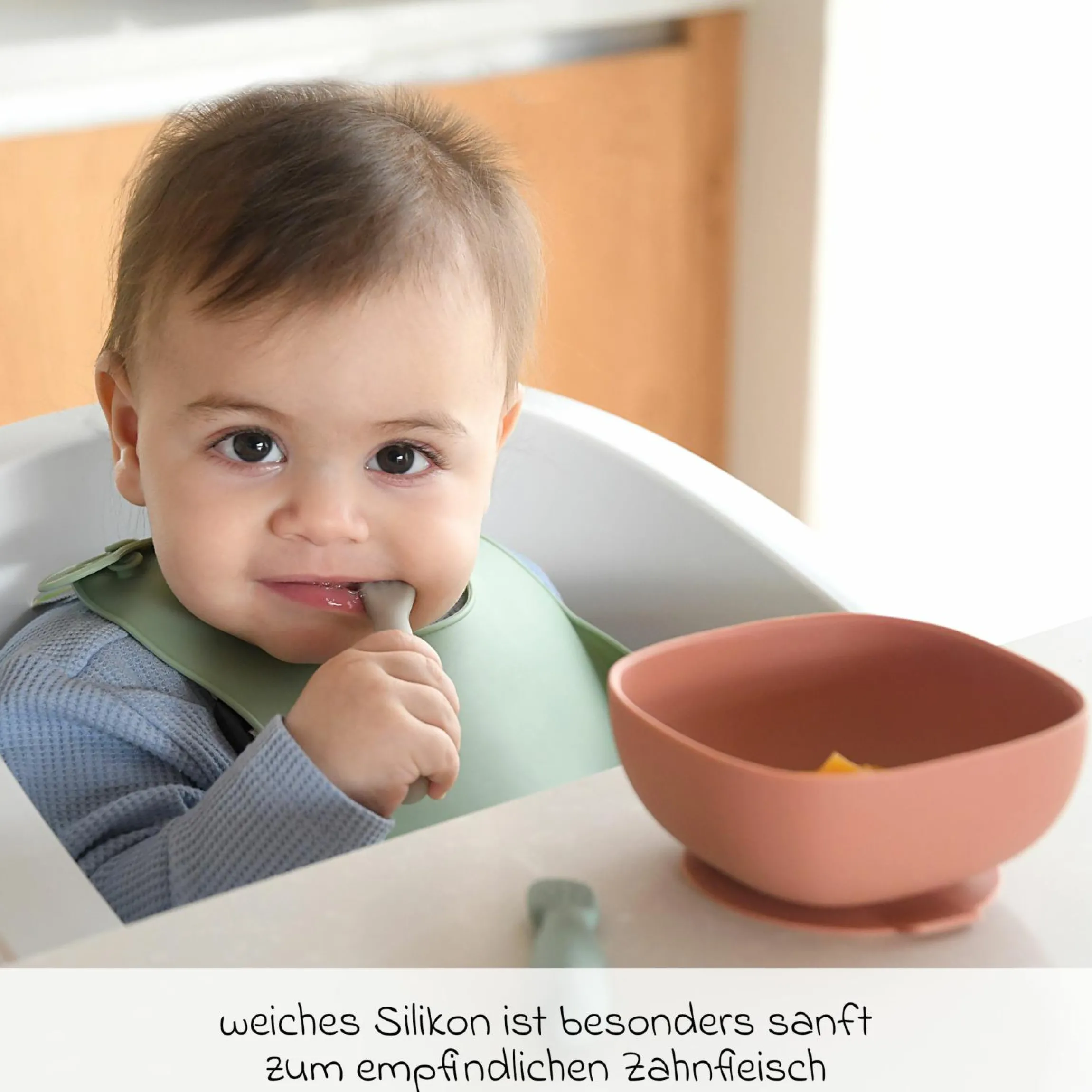 Silikon-Esslernlöffel 2er Pack - Salbeigrün