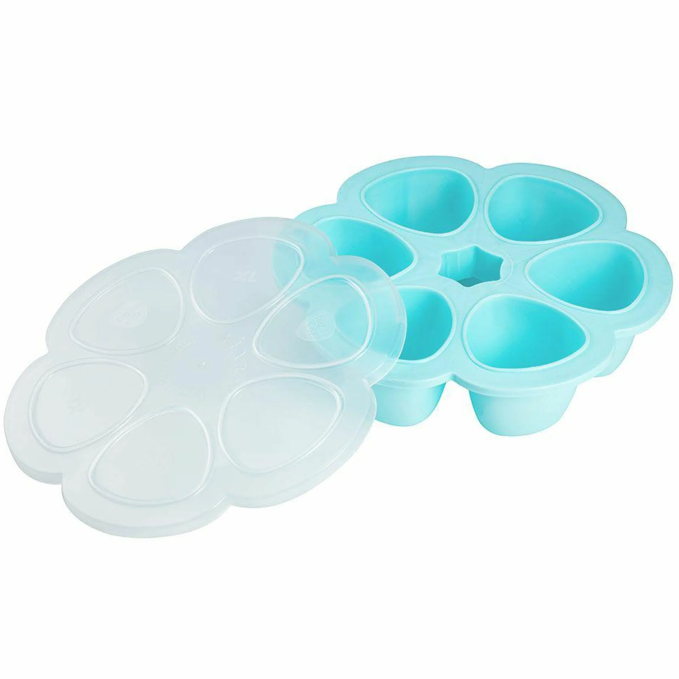Silikon-Gefrierform Multiportions Blume 6 x 150 ml - Windy Blue