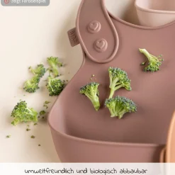 Silikon-Lätzchen Dinner Bib - Woodchuck