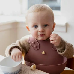 Silikon-Lätzchen Dinner Bib - Woodchuck