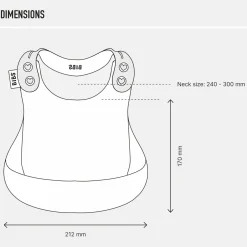 Silikon-Lätzchen Dinner Bib - Cloud