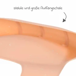 Silikon-Lätzchen 2er Pack - Apricot / Nature