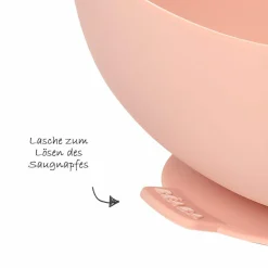 Silikon-Schale mit Saugfuß - Rose Pink