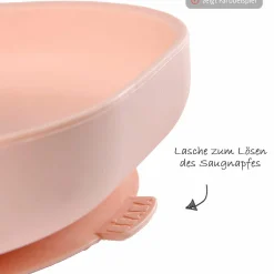 Silikon-Teller mit Saugfuß - Blau