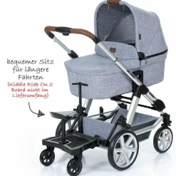 Sitz für Trittbrett Kiddie Ride On 2 - Black - Kollektion 2025