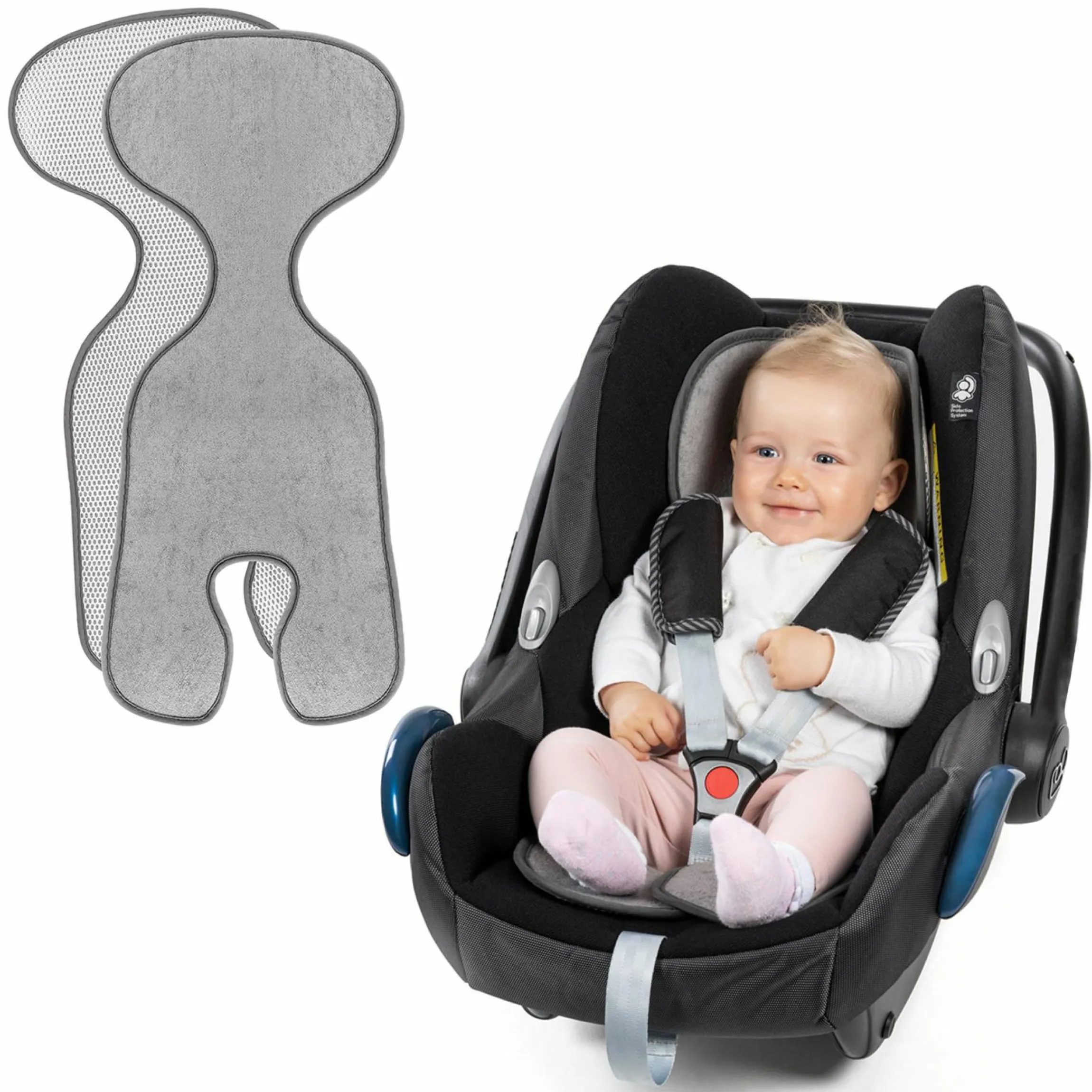 Sitzauflage für Babyschale Cool & Dry - Grau