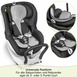 Sitzauflage für Babyschale Cool & Dry - Grau
