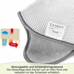 Sitzauflage für Babyschale Cool & Dry - Grau