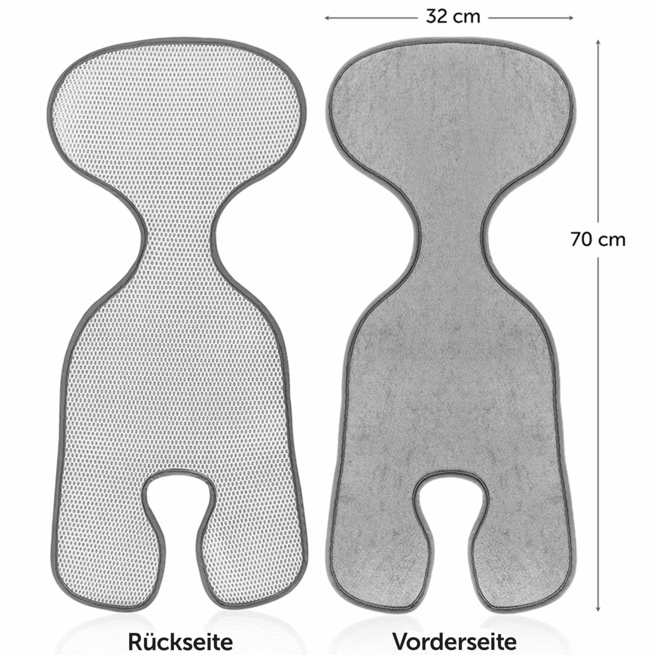 Sitzauflage für Babyschale Cool & Dry - Grau