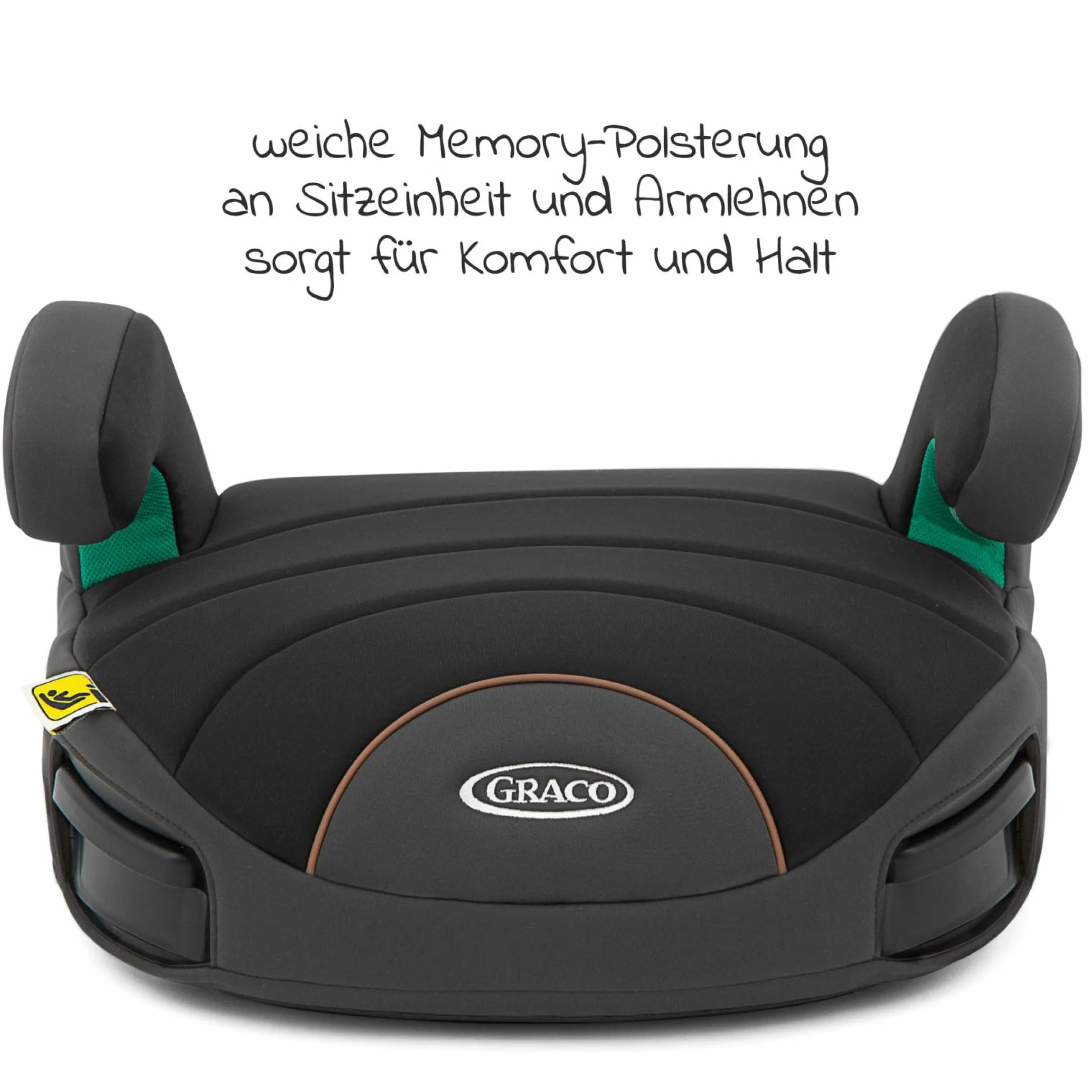 Sitzerhöhung Booster Eversure Lite R129 i-Size ab 7 Jahre - 12 Jahre (135 cm - 150 cm) nur 2kg leicht - Ebony - Kollektion 2025