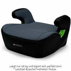 Sitzerhöhung Junior ab 7 Jahre - 12 Jahre (126 cm - 150 cm) - Nero - Kollektion 2025